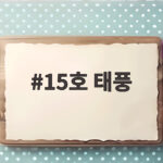 15호 태풍 찬홈 경로 동해상 영향 전망 15호 태풍