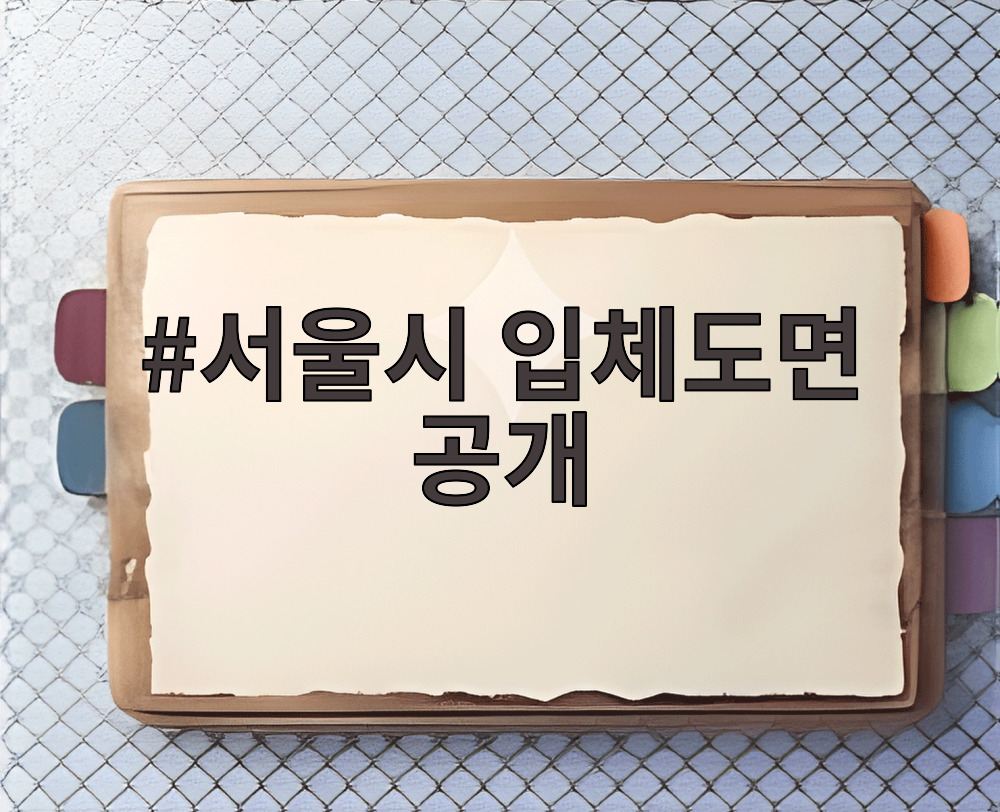 서울시 입체도면 공개