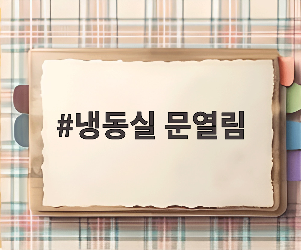 냉동실 문열림