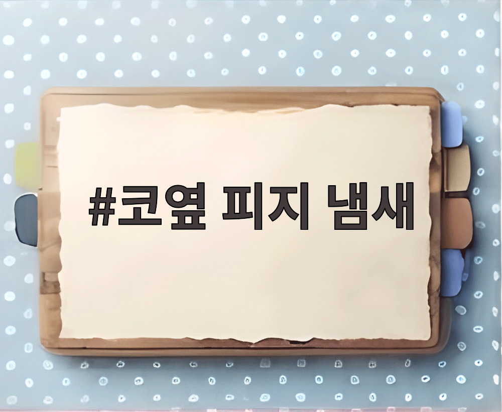 코옆 피지 냄새