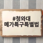 청와대 메가특구특별법 연내 제정 핵심 내용과 영향 청와대 메가특구특별법