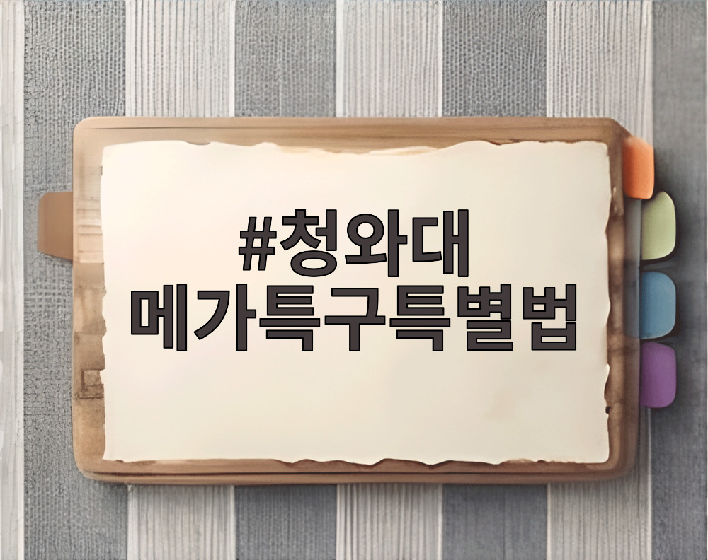 청와대 메가특구특별법