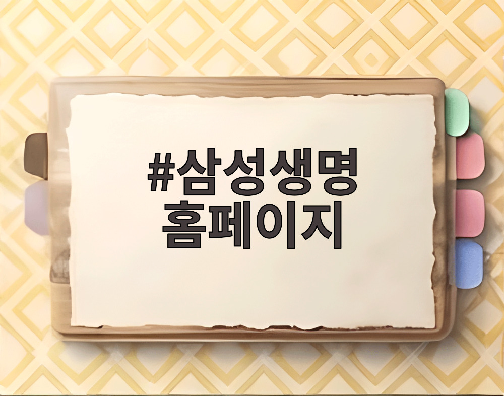 삼성생명 홈페이지
