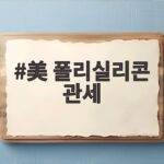 미국 폴리실리콘 232조 관세로 인한 촉각 대응 전략 美 폴리실리콘 관세
