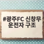 광주FC 신창무 불난 차량 운전자 구조 광주FC 신창무 운전자 구조