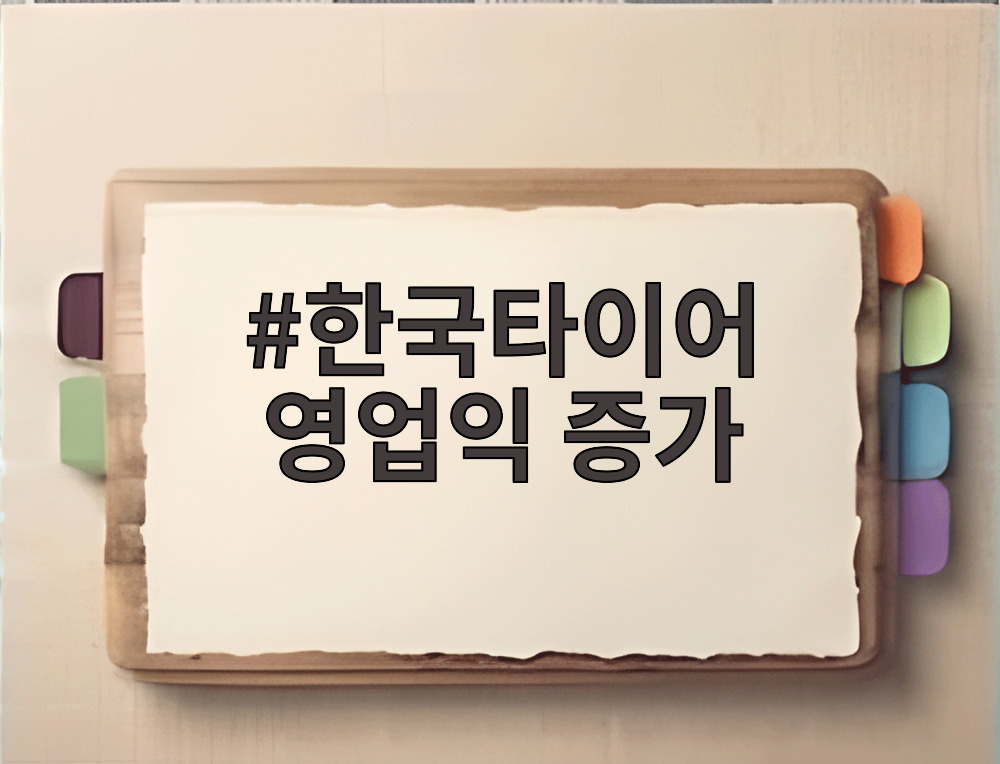 한국타이어 영업익 증가