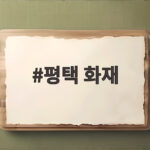 평택 화재 대형 위험물 창고 진화 과정과 안전 대책 평택 화재