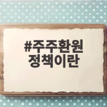 주주환원 정책이란