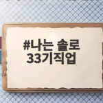 나는 솔로 33기 직업 공개 모솔 특집 출연진 정보 요약 나는 솔로 33기직업