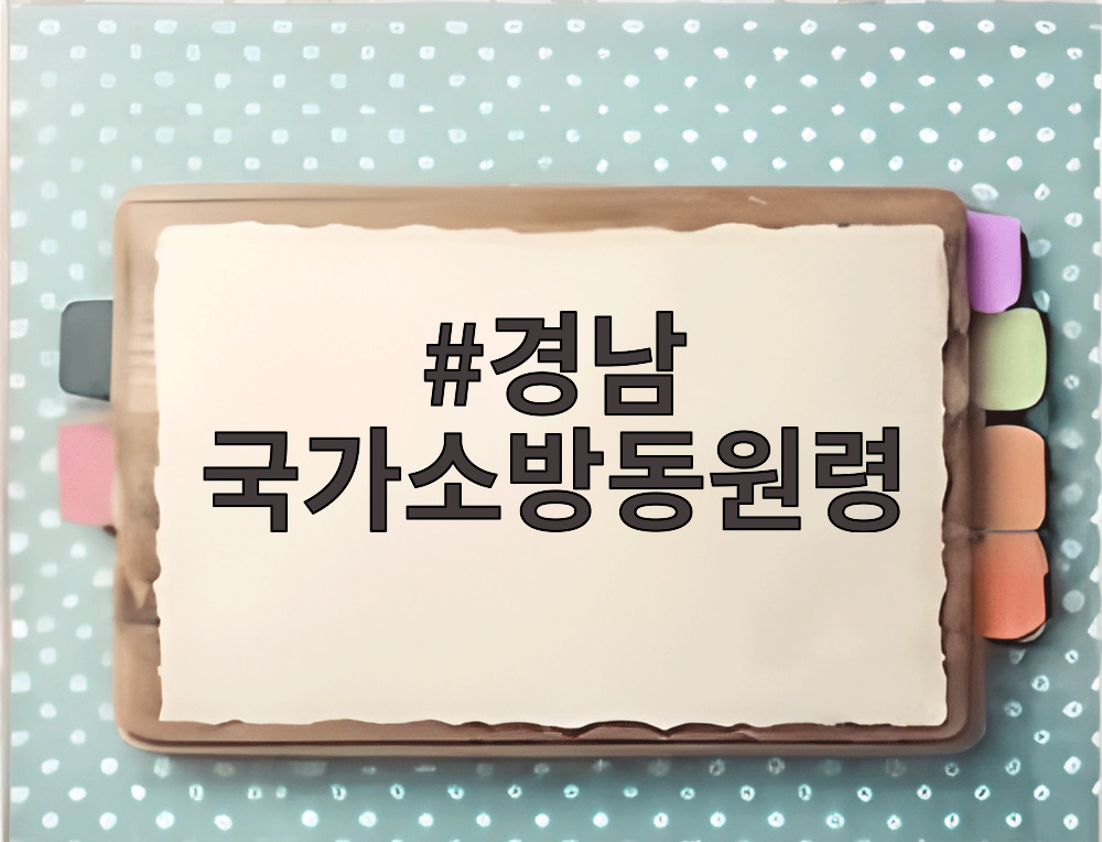 경남 국가소방동원령