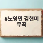 노영민 김현미 무죄 1심 채용청탁 외압 혐의 핵심 정리 노영민 김현미 무죄
