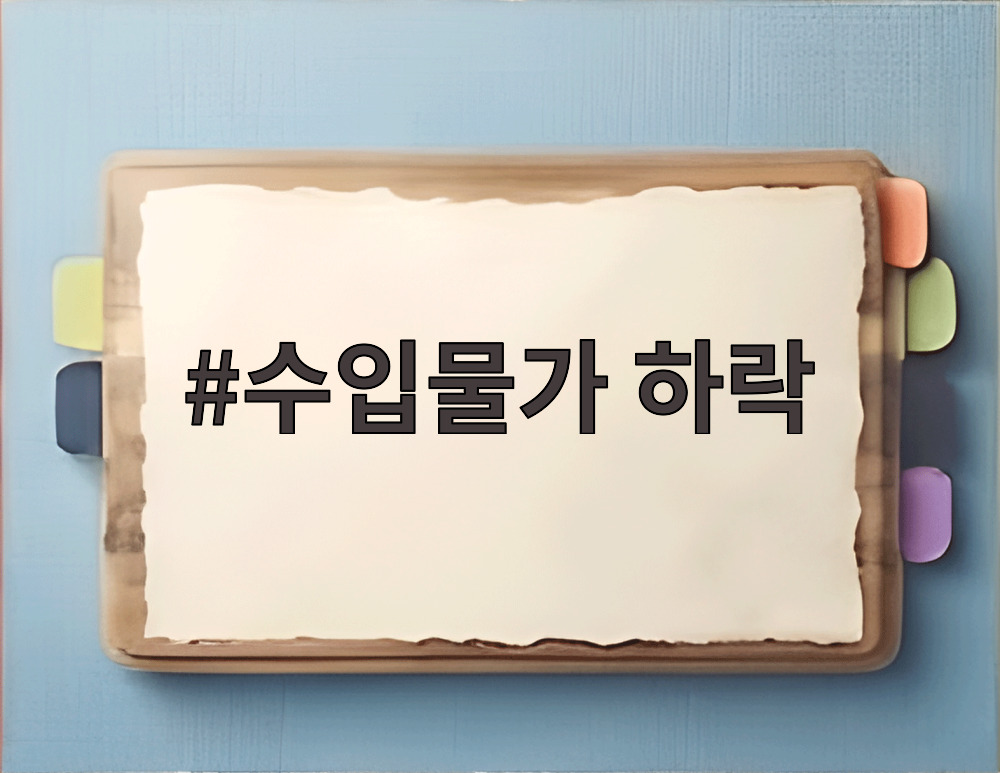 수입물가 하락
