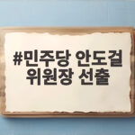 민주당 안도걸 위원장 선출, 전남광주통합특별시당 첫 수장으로 민주당 안도걸 위원장 선출