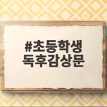 초등학생 독후감상문