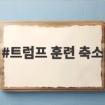 트럼프 훈련 축소