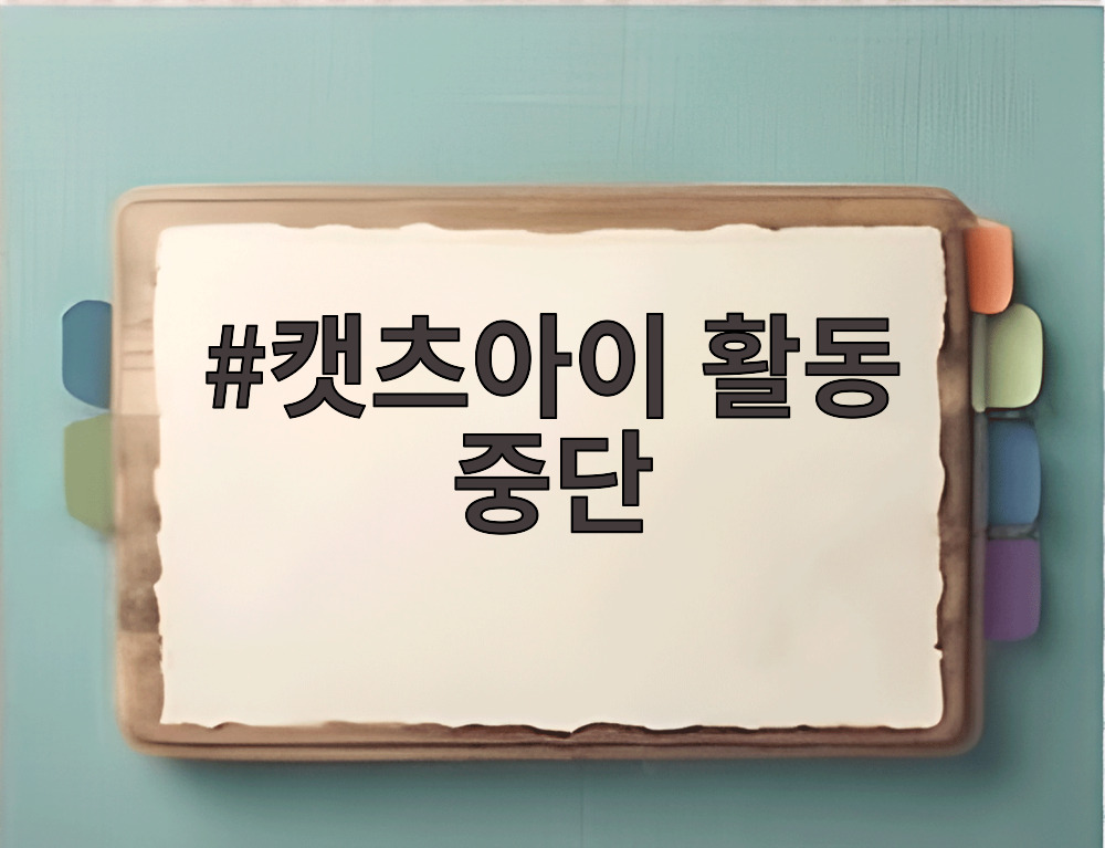 캣츠아이 활동 중단