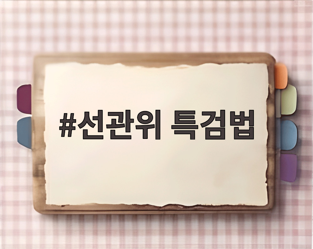 선관위 특검법