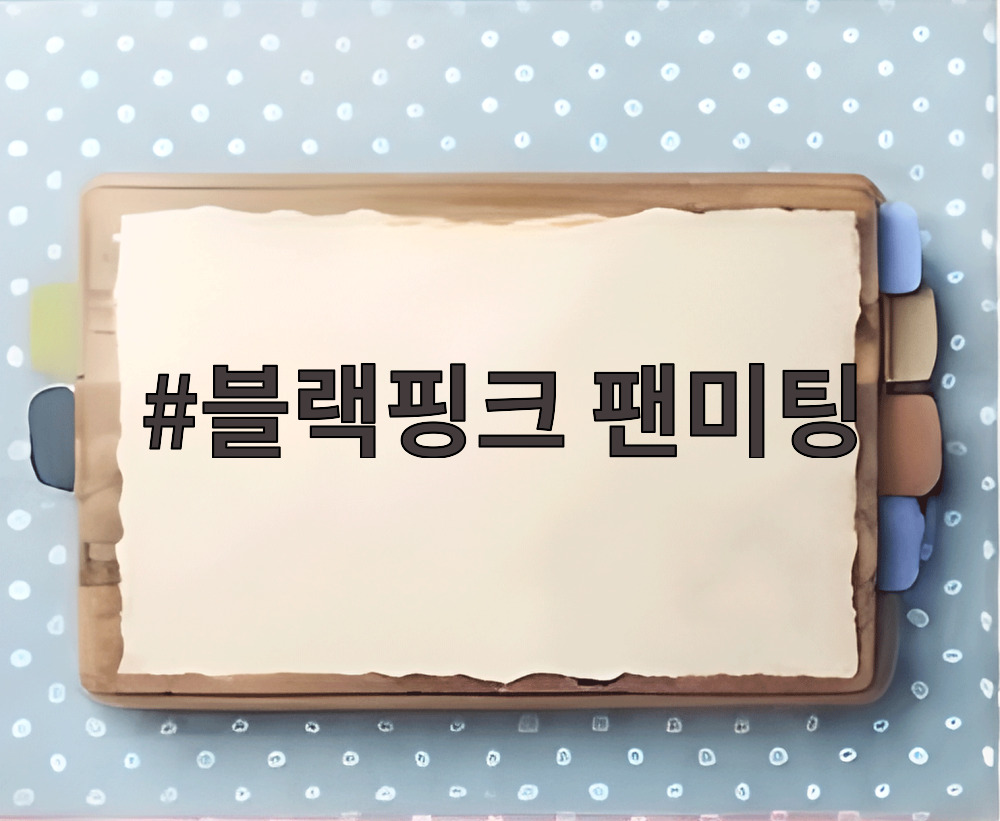 블랙핑크 팬미팅