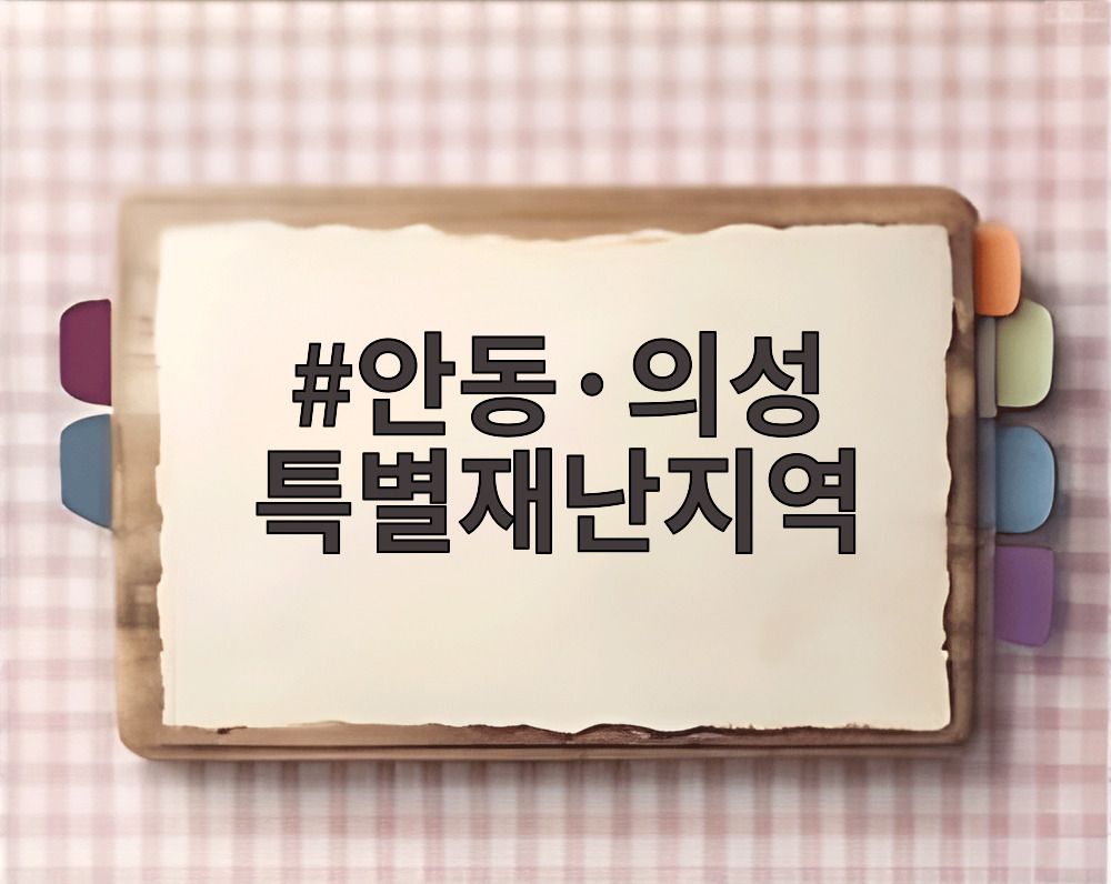 안동의성 특별재난지역