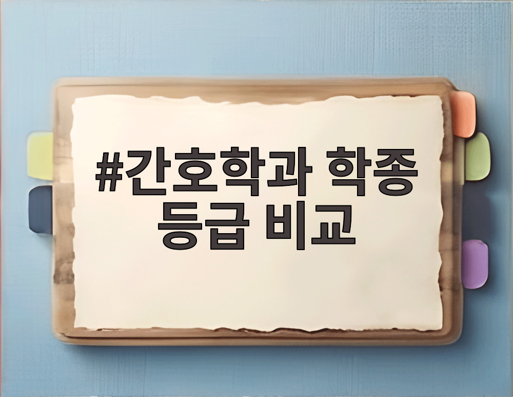 간호학과 학종 등급 비교