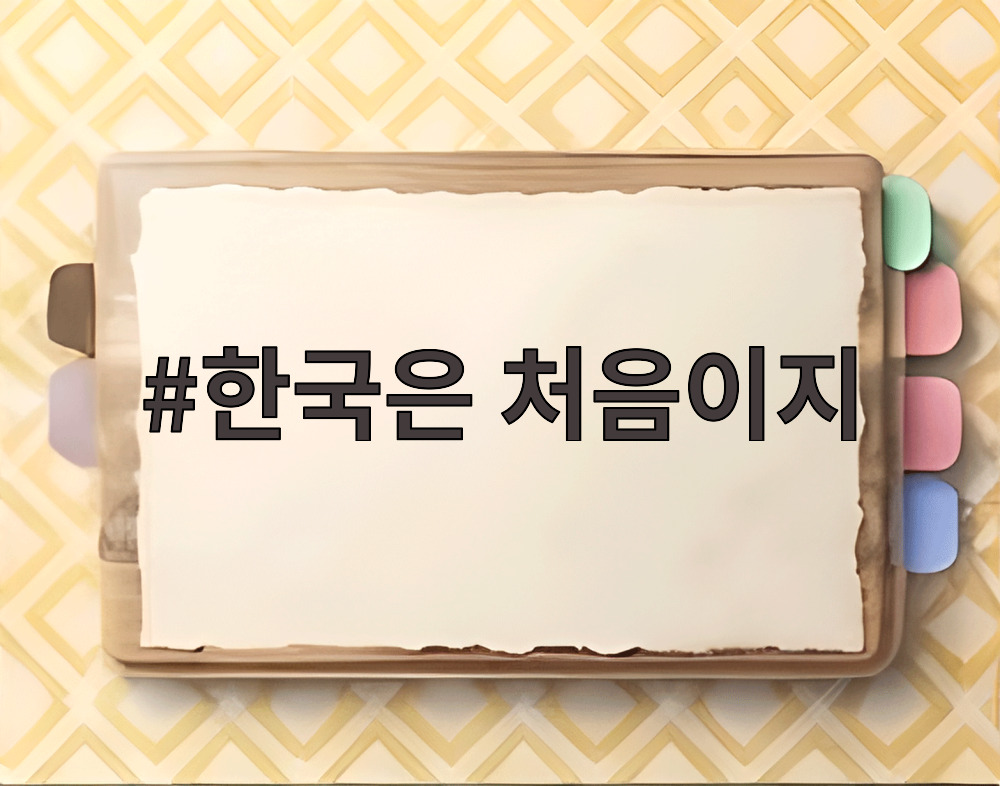 한국은 처음이지