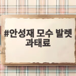 안성재 모수 발렛 과태료 충격 후기, 레전드 사건 정리 안성재 모수 발렛 과태료
