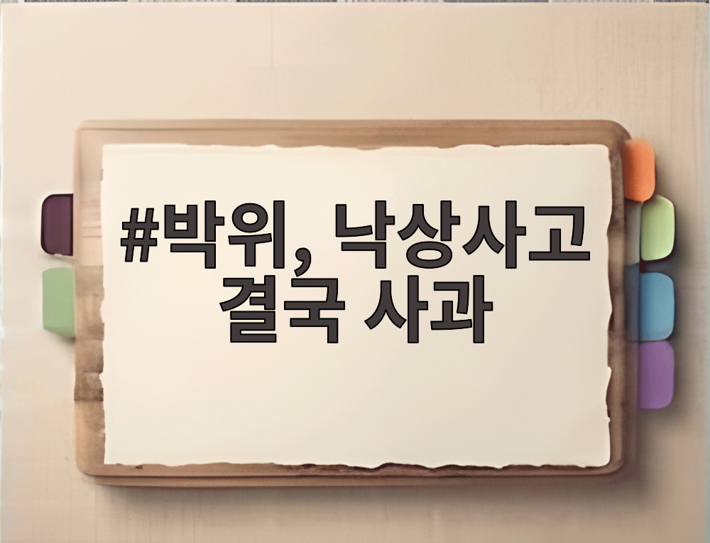 박위, 낙상사고 결국 사과