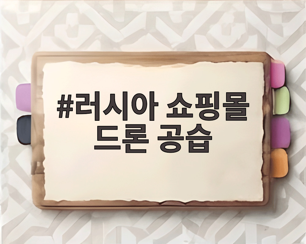 러시아 쇼핑몰 드론 공습