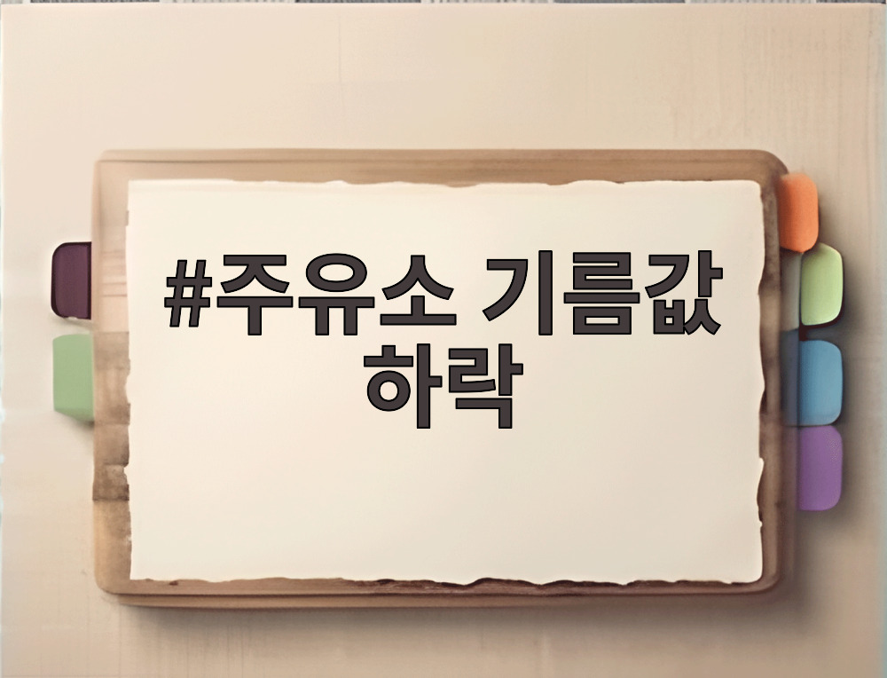 주유소 기름값 하락