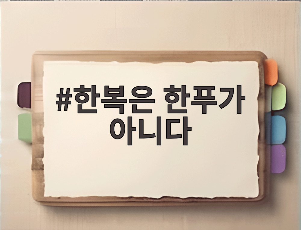 한복은 한푸가 아니다