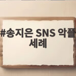 송지은 SNS 악플 세례
