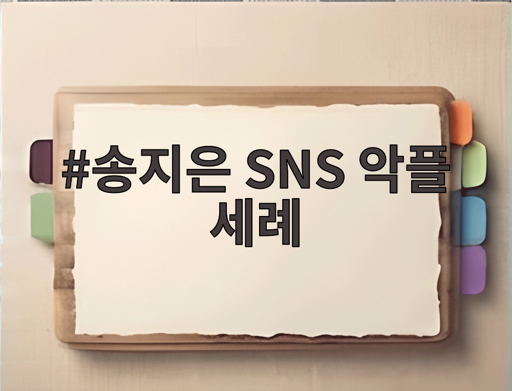 송지은 SNS 악플 세례