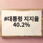 대통령 지지율 40.2%