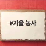 가을 농사