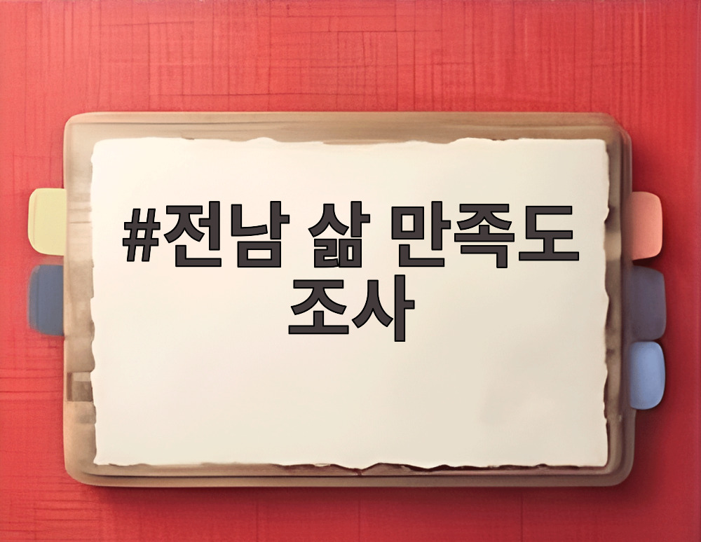전남 삶 만족도 조사