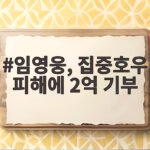 임영웅, 집중호우 피해에 2억 기부
