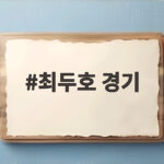 최두호 경기