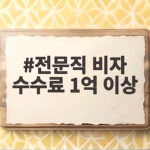 전문직 비자 수수료 1억 이상 부과 어떻게 대비해야 할까 전문직 비자 수수료 1억 이상