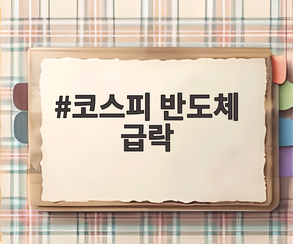 코스피 반도체 급락