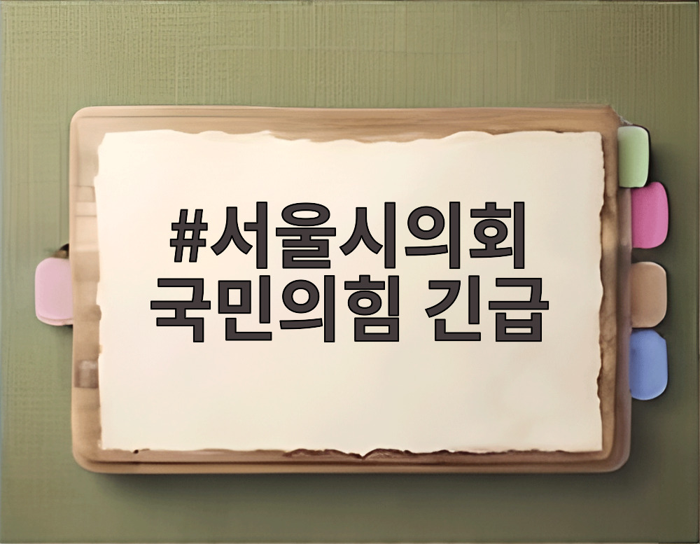 서울시의회 국민의힘 긴급