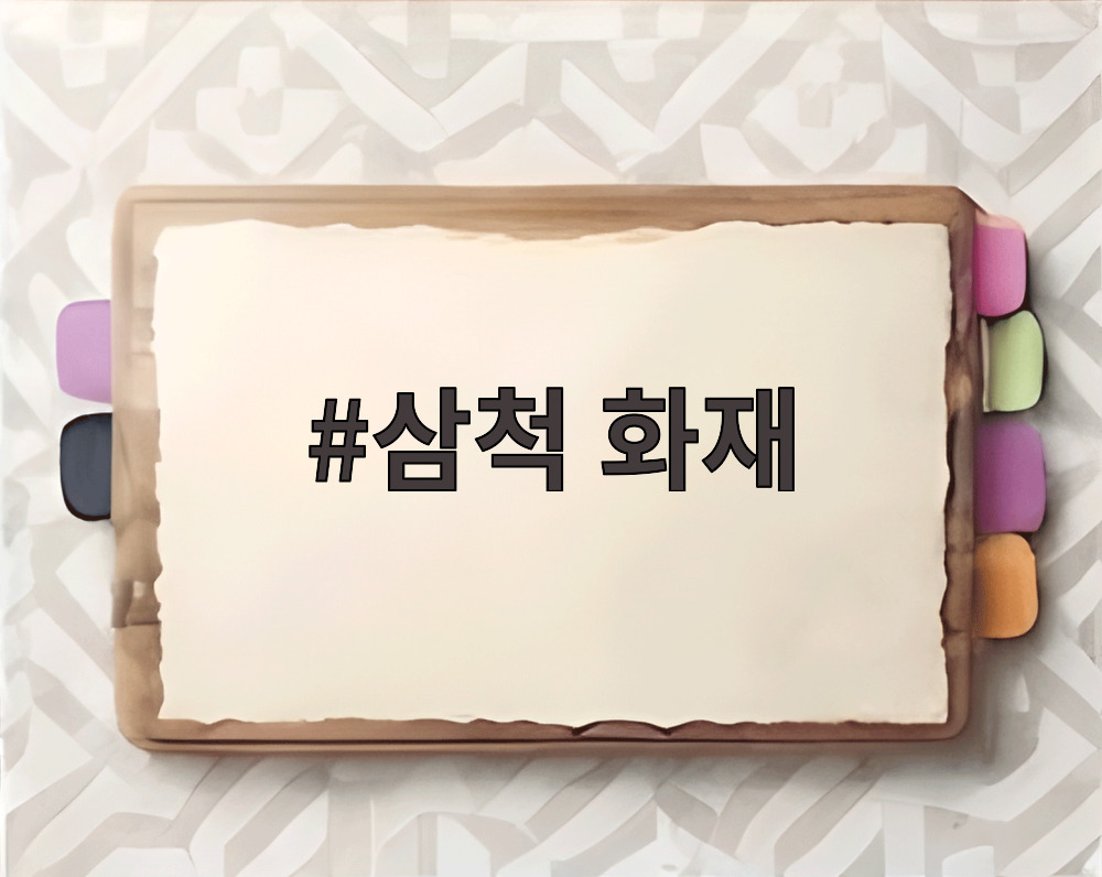 삼척 화재 전기실 소실 현장