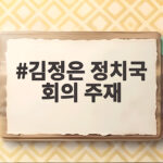 김정은 정치국 회의 주재