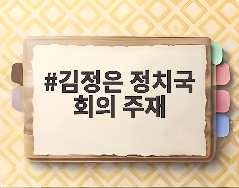 김정은 정치국 회의 주재