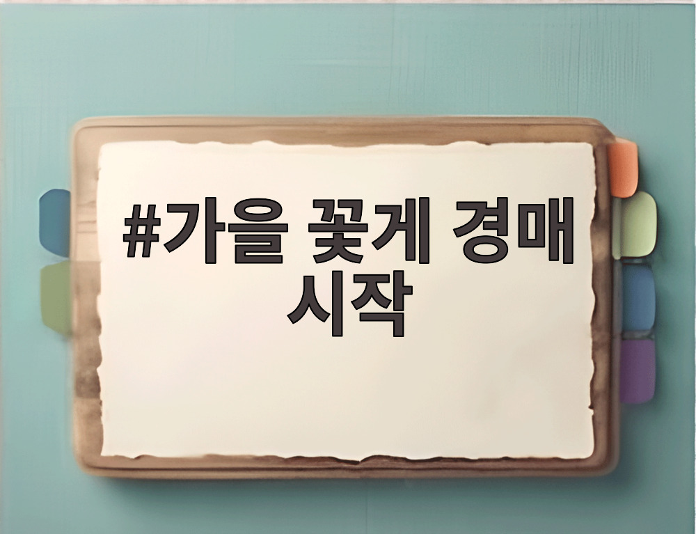 가을 꽃게 경매 시작