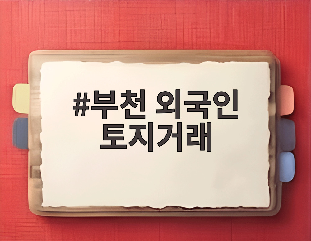 부천 외국인 토지거래