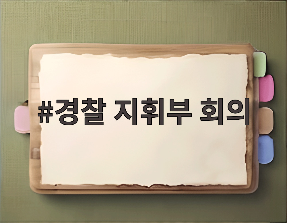 경찰 지휘부 회의