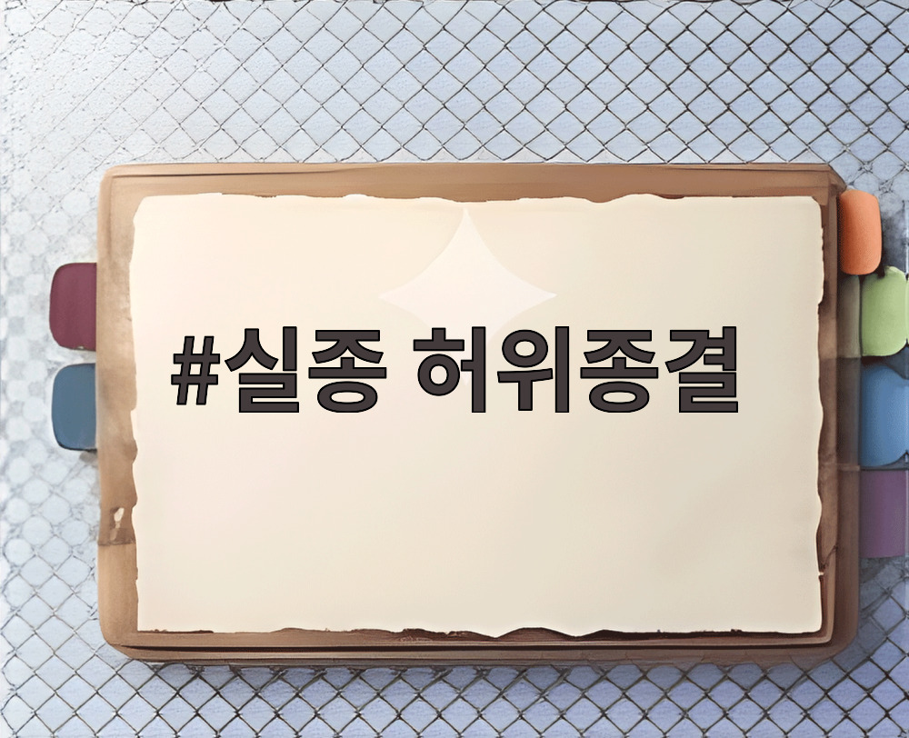 실종 허위종결
