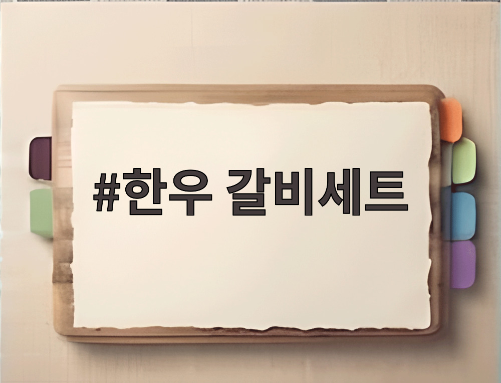 한우 갈비세트