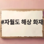 자월도 해상 화재 사고 원인과 대응 자월도 해상 화재