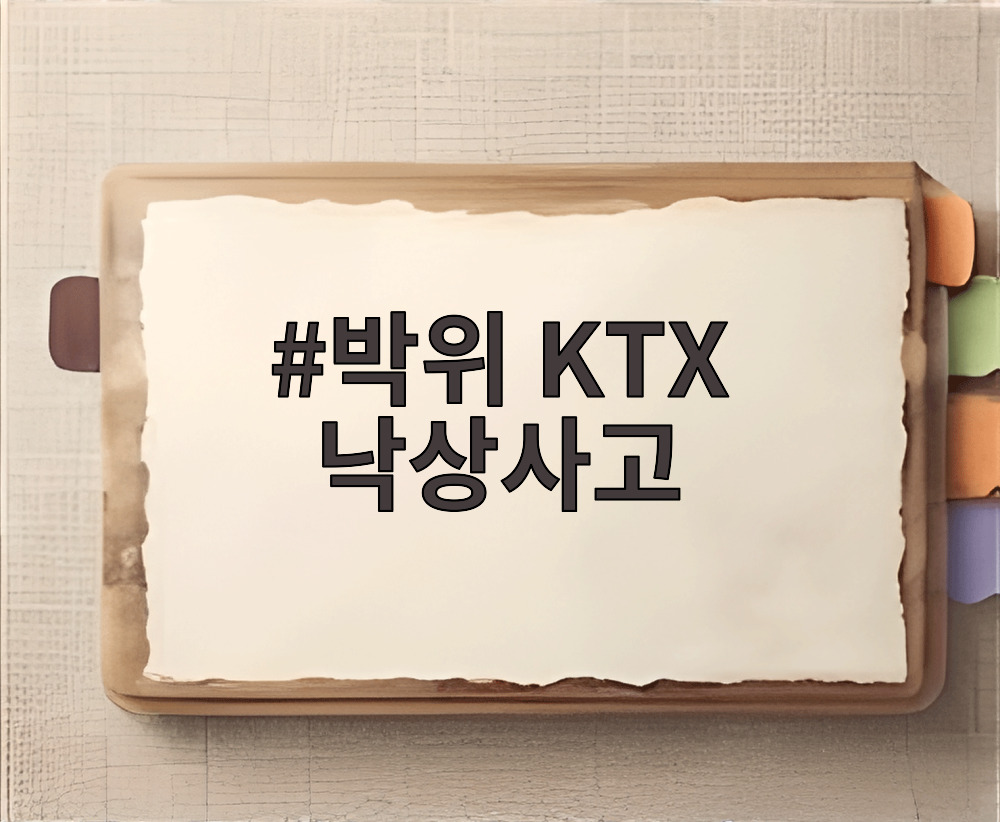 박위 KTX 낙상사고
